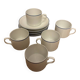 Set of Portuguese porcelain cups and saucers