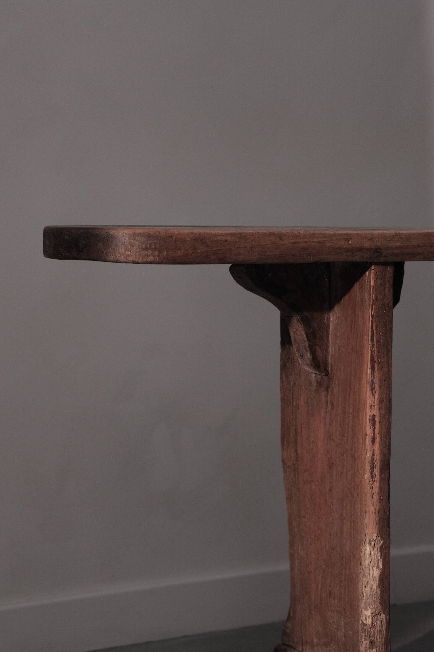 Farmhouse bench in chestnut wood