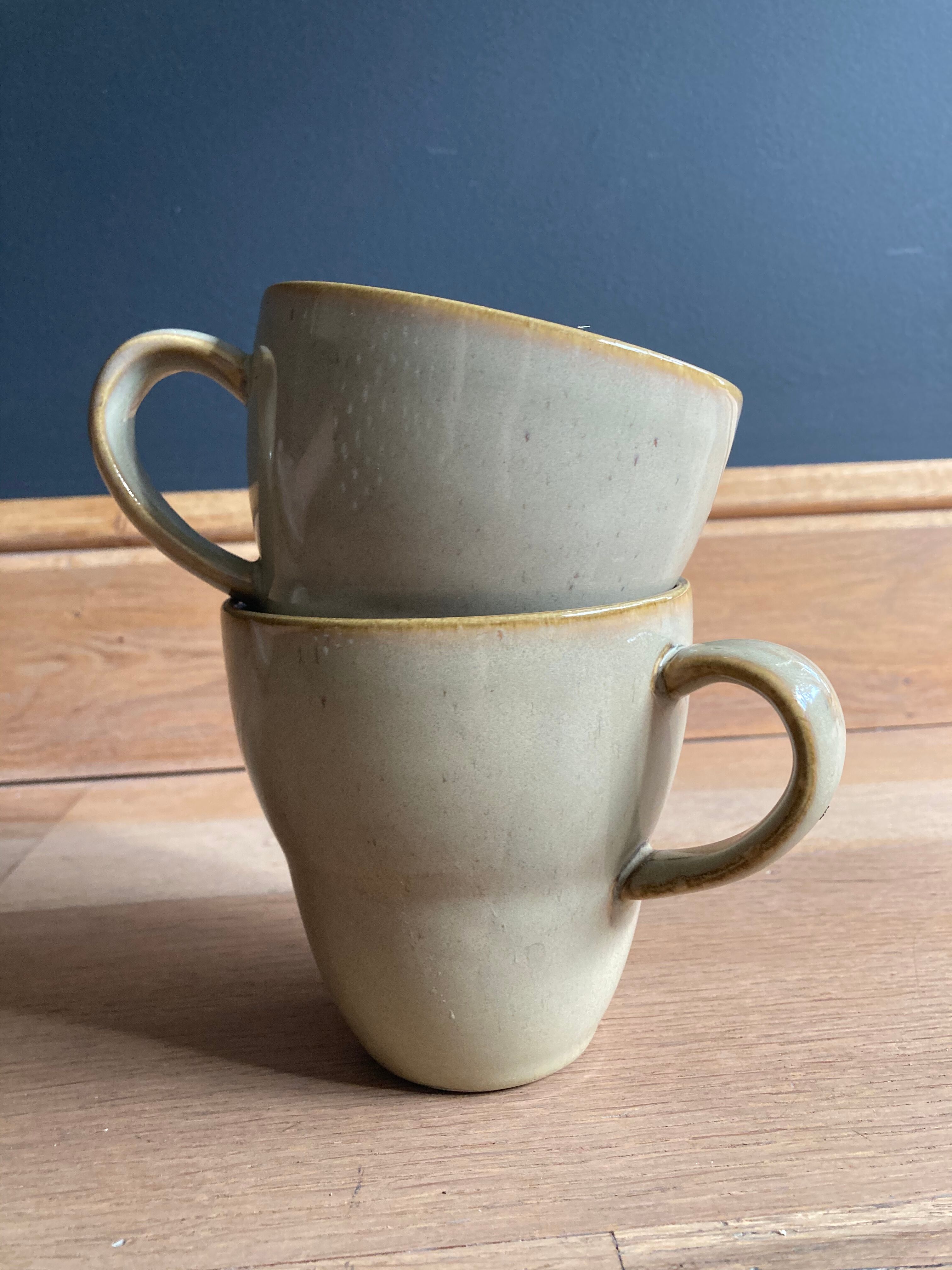 2 sandstone mugs