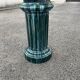 Large cache-pot on a ceramic column – In the style of Clément