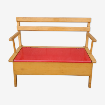 Vintage childrens bench with storage