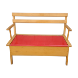 Vintage childrens bench with storage