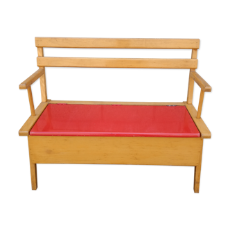 Vintage childrens bench with storage