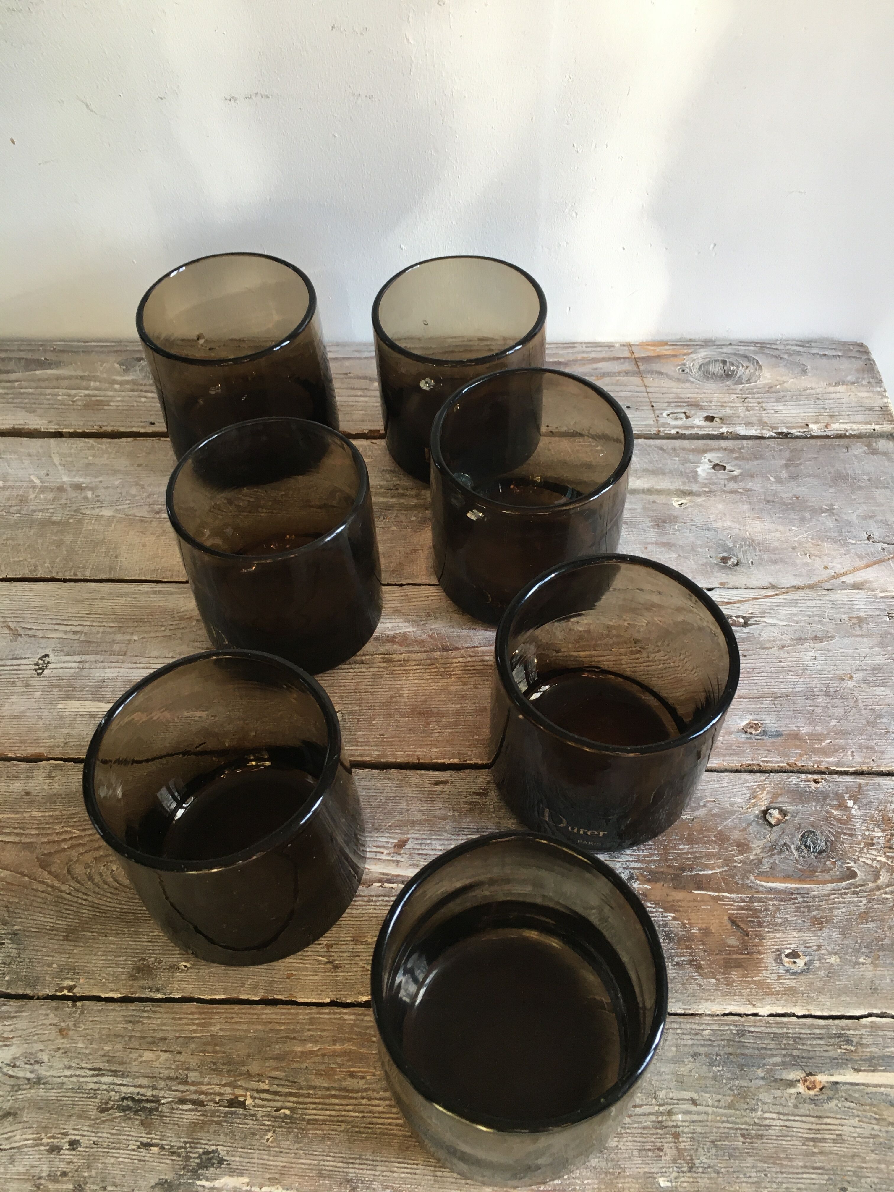 Series of 7 glasses