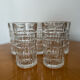 Transparent vintage whisky glasses
