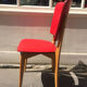 Chair skai and wood 1950/60