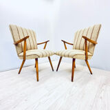 A pair vintage Cocktail chairs with stripes