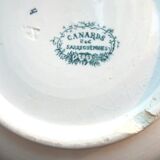 Toilet pitcher "chubby" in grey-blue, Les Canards de Sarreguemines