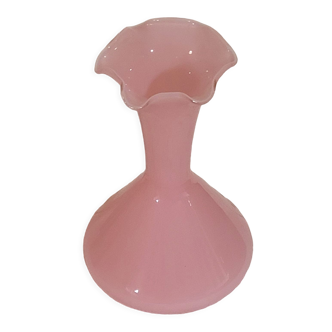 Vase soliflore opaline rose