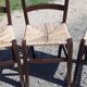 8 chaises paillées anciennes