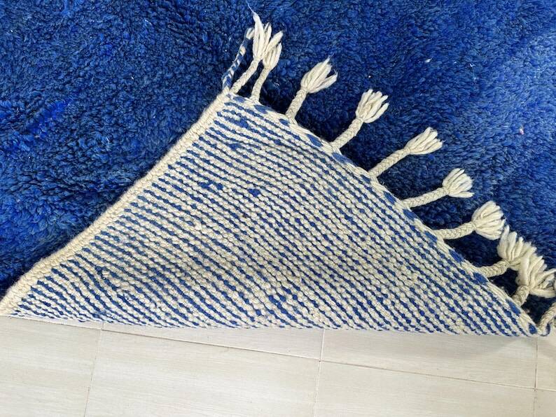 Blue Moroccan wool rug 200cm x 300cm