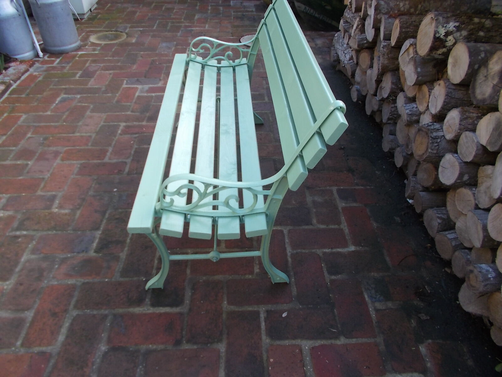 Cast iron garden bench