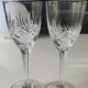 Lot of 7 x crystal glasses. Star/palmette decoration in St Louis style.