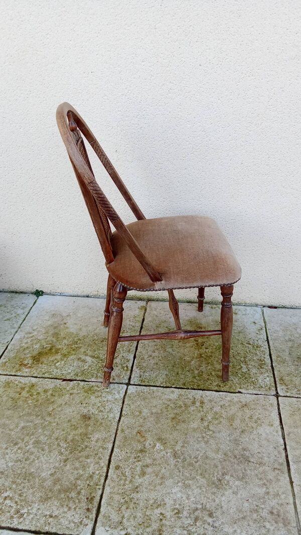Ancienne chaise vintage ERCOL cannée