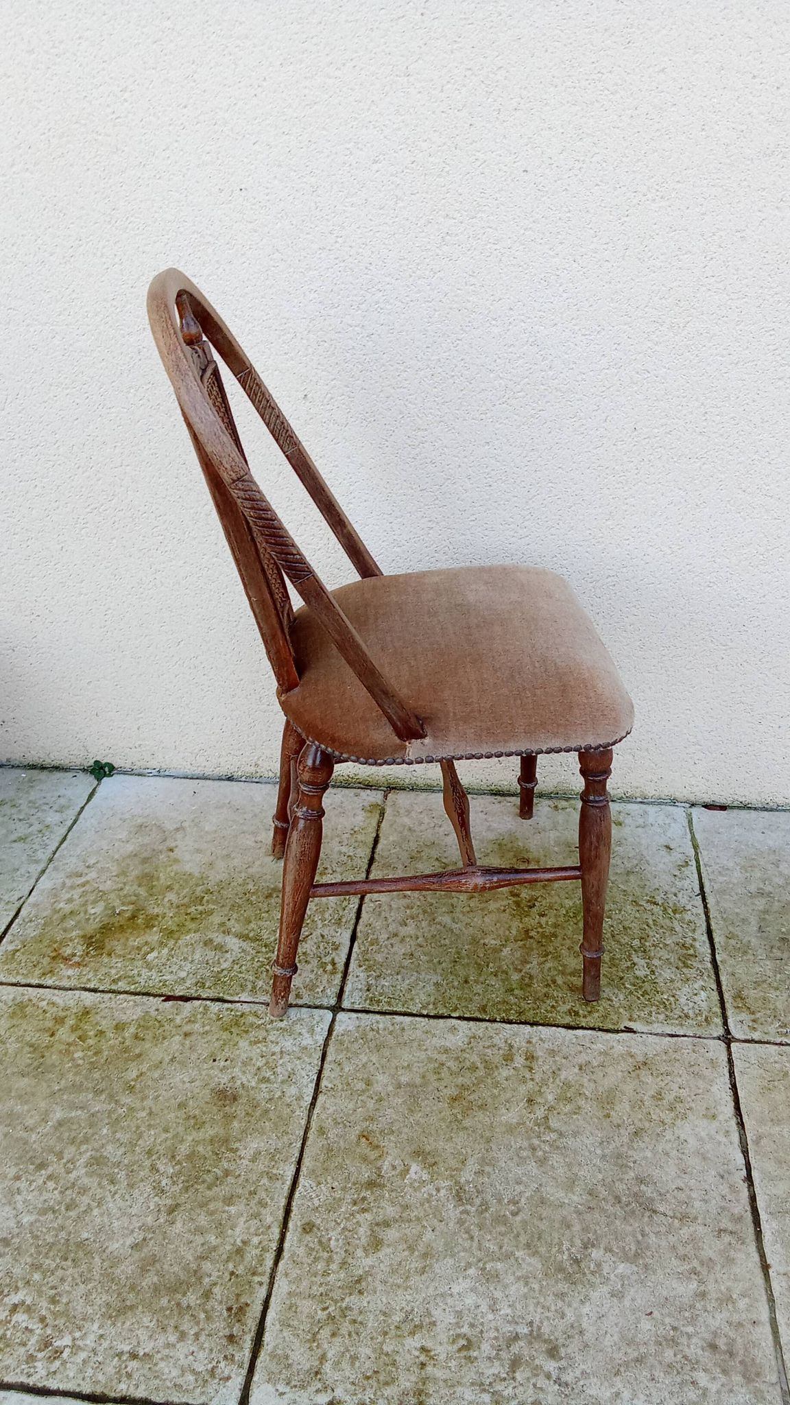 Old vintage ERCOL caned chair