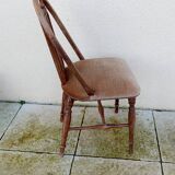 Ancienne chaise vintage ERCOL cannée