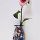 Blue Murano Glass Vase Attributed to Fratelli Toso with Murrines, Italy