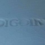 Plate earthenware slurry decoration cherries Digoin early twentieth century