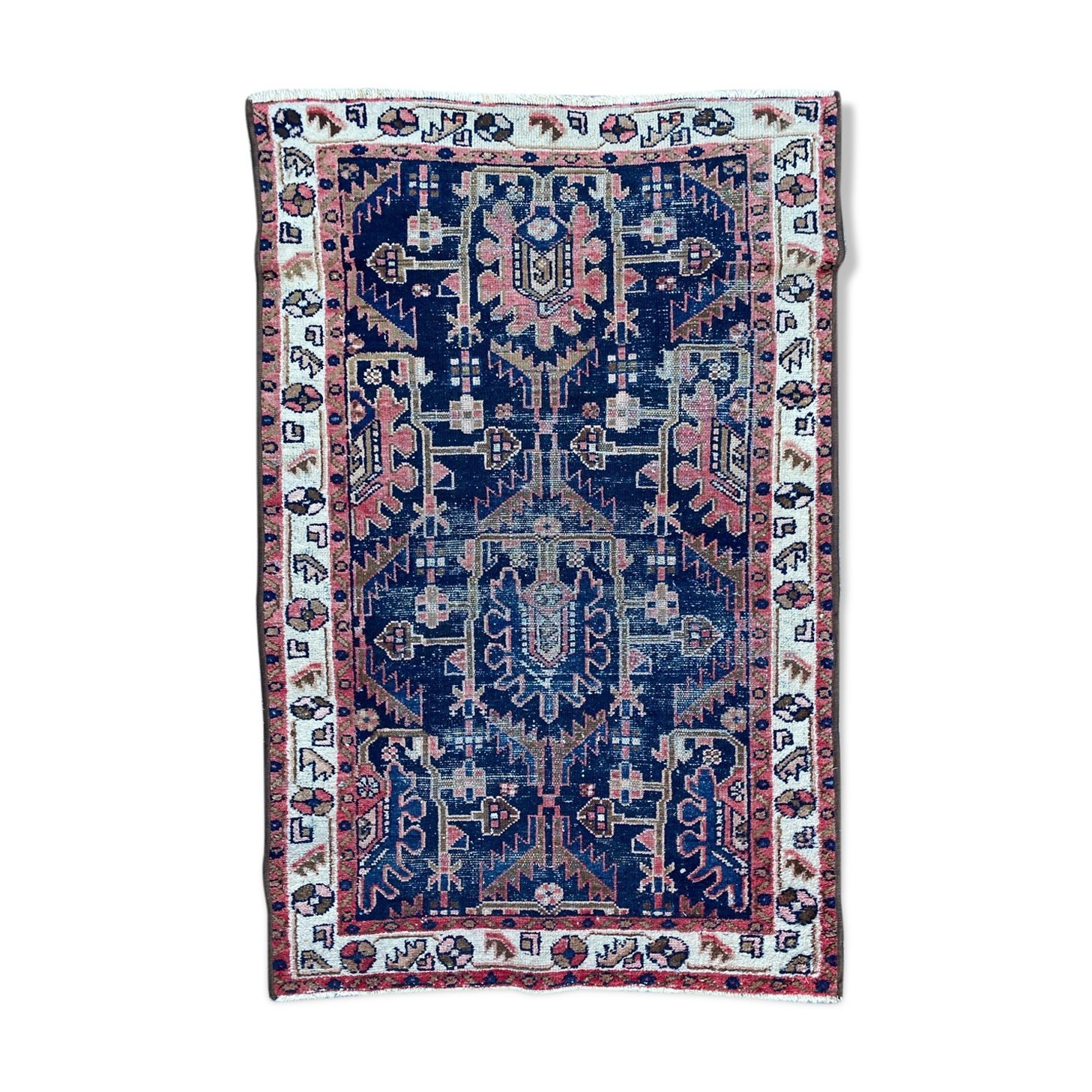 Ancient Persian carpet Hamadan handmade 94x145 cm