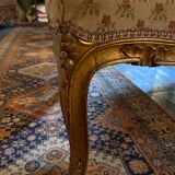 Louis XV style sofa gilded wood