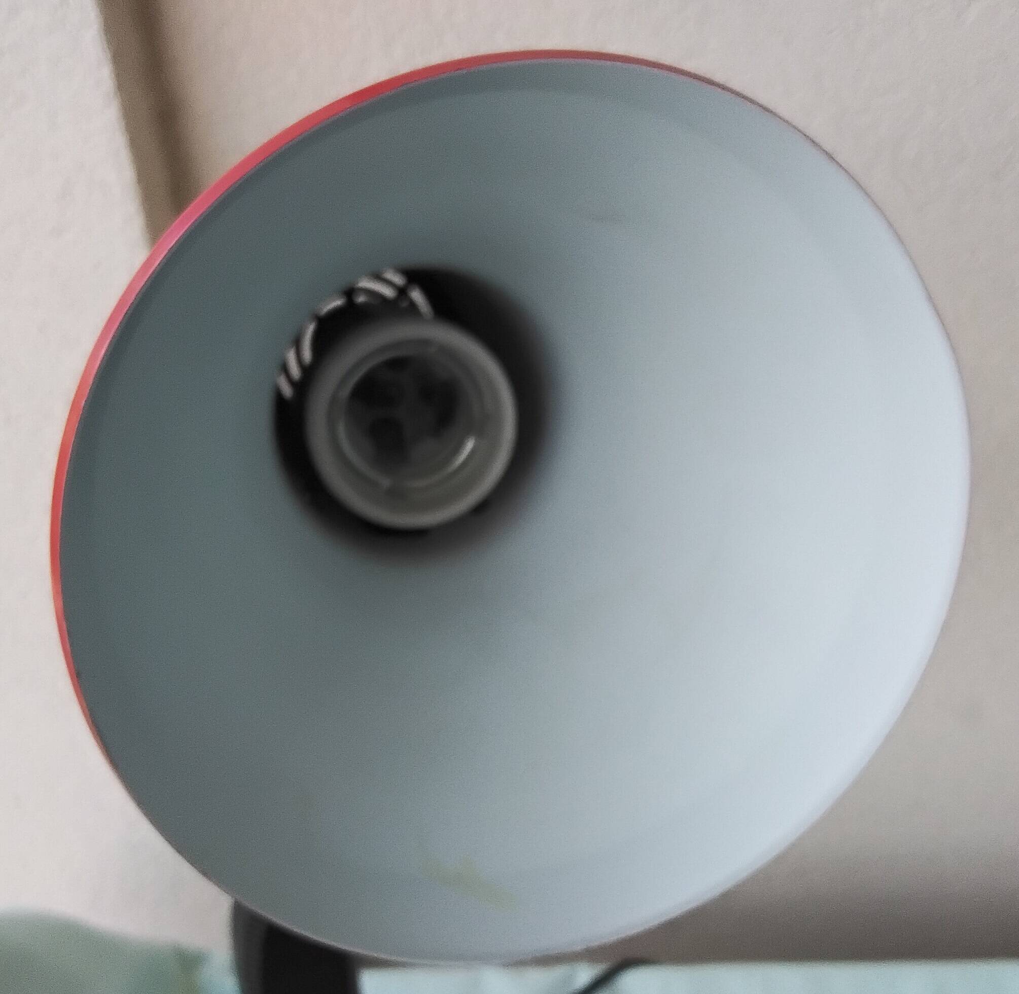 Red desk lamp