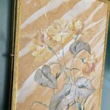 Art Nouveau Triptych Mirror Signed J. LEVAST