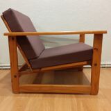 Paire de fauteuils en pin