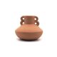 Terracotta vase with terracotta handles