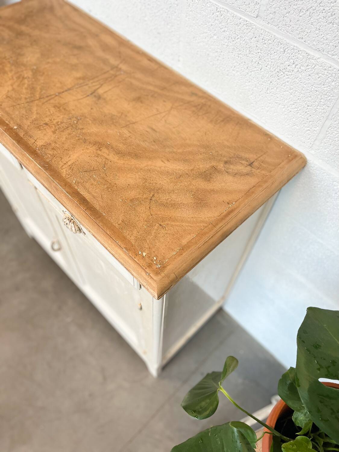 Old Parisian buffet with original patina