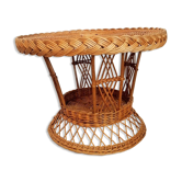 Round coffee table Wicker
