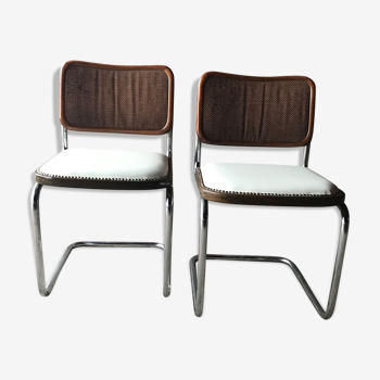 Lot de 2 chaises Cesca Italie années 1970