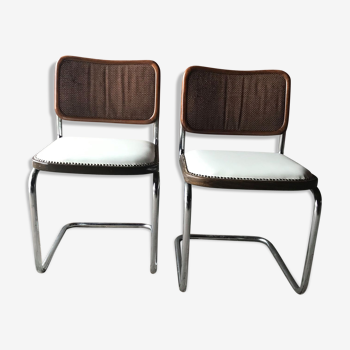 Set of 2 Cesca chairs Italy 1970s