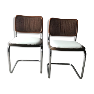 Lot de 2 chaises Cesca Italie années 1970