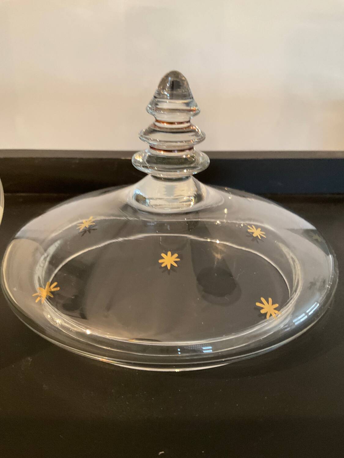 Vintage glass candy box