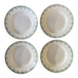 Set of 4 MDL & Hamage ironstone soup plates