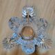 Valves the Chatel empty cut crystal pocket plant shape 50s - 60s