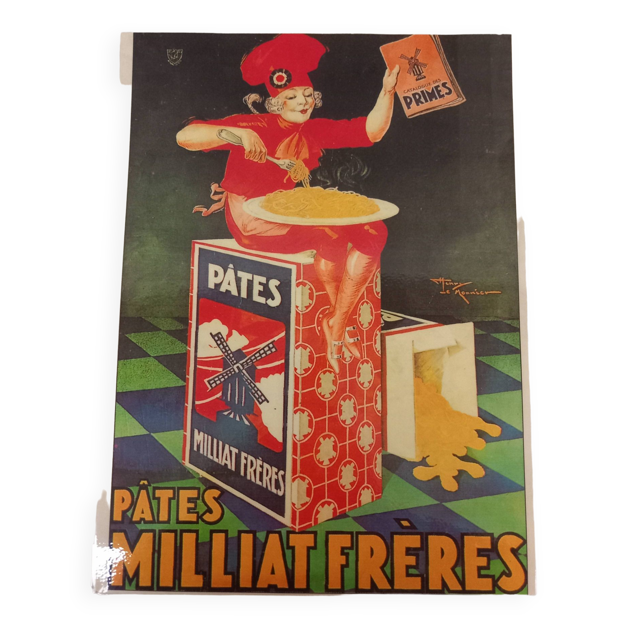 Affiche publicitaire , MILLIAT FRERES , vintage .