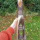 Retro wooden rocking horse