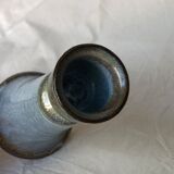 Blue & beige ceramic candle holder