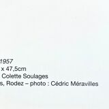 Lithographie Offset Pierre Soulages Musée Soulages c 2020