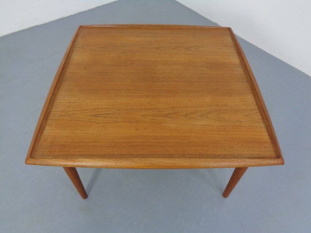 Large Danish Teak Coffee Table by Grete Jalk for Glostrup, 1960s