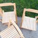 Set of 4 folding chairs by Aldo Jacober, 1970s/80s.
