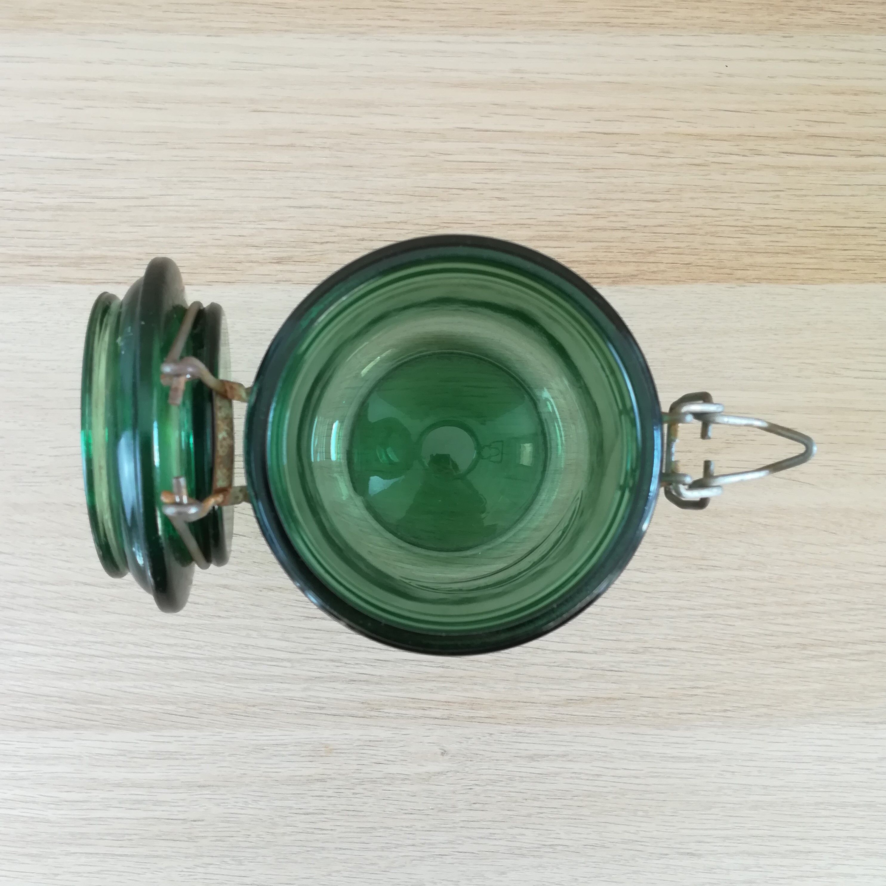 Solidex Green Glass Jar 1L H18CM