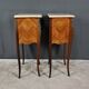 Pair of bedside tables in rosewood marquetry, Louis XV style – 2nd half of the 20th century