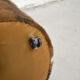 Round cow pouf