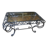 Wrought iron coffee table