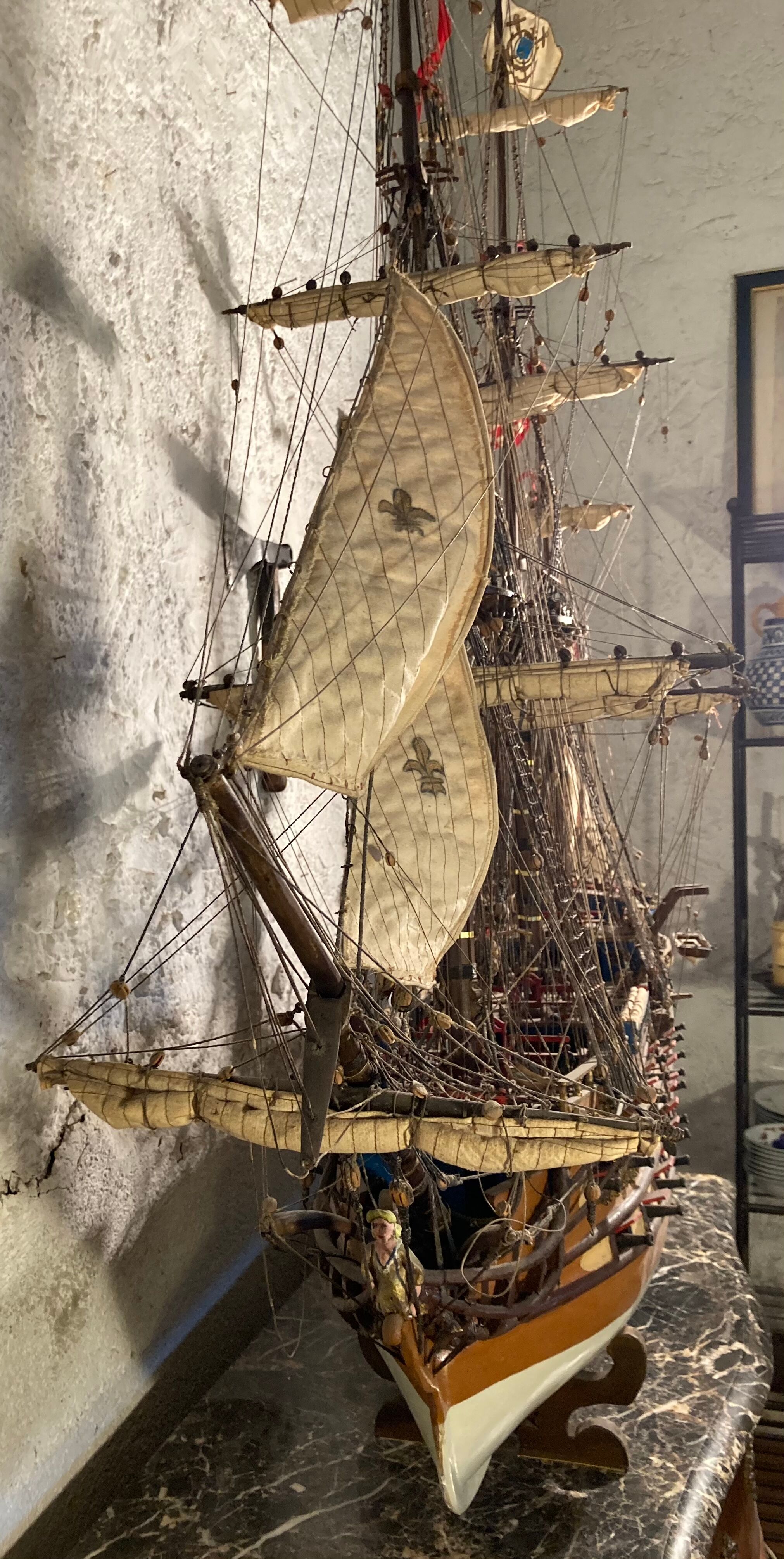 Model of a Royal Navy ship