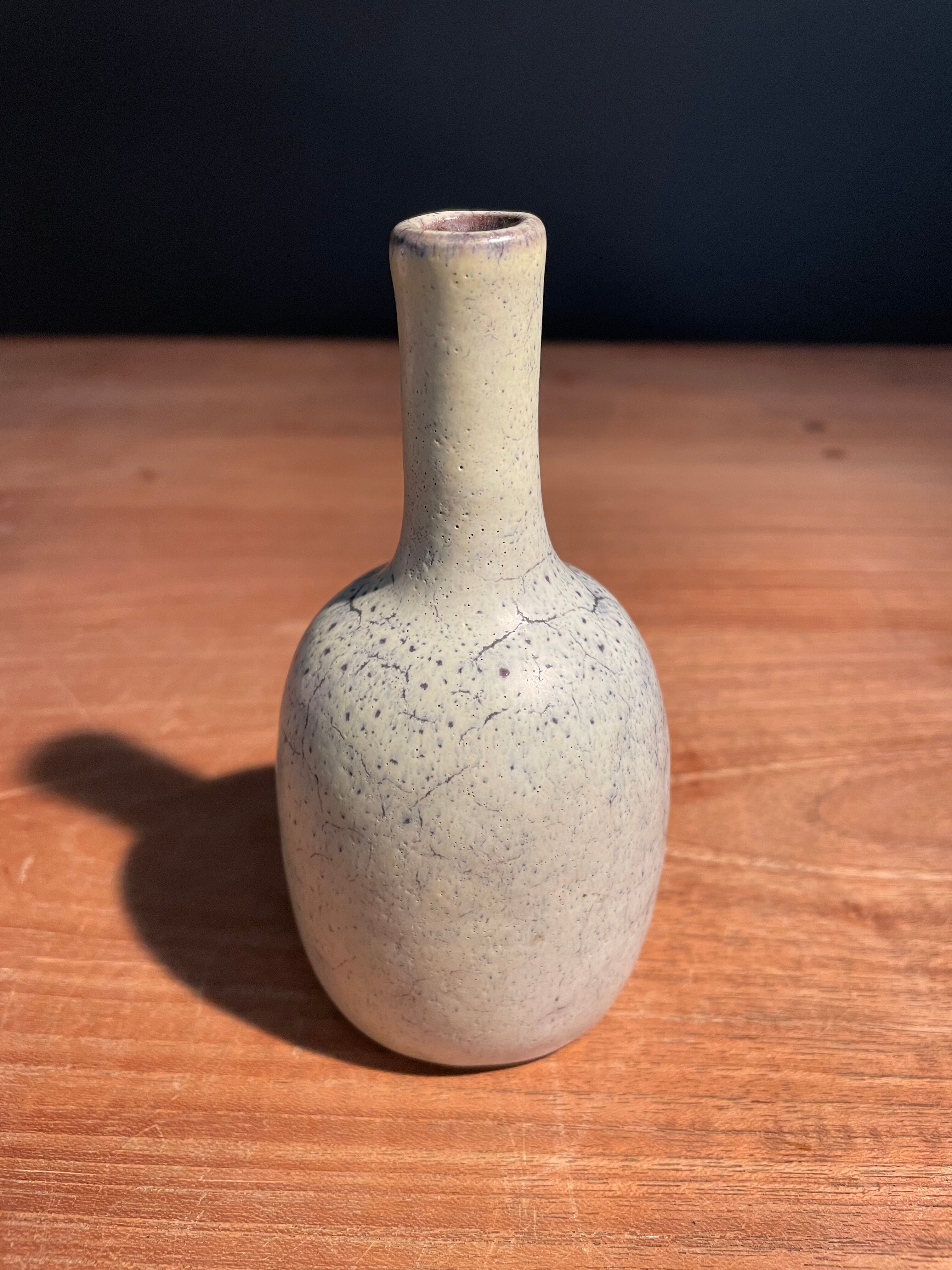 Small Vallauris vase with thin neck