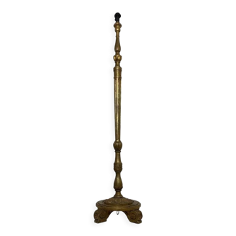 Gilded wooden floor lamp early twentieth century