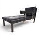 B&B Italia Baisity Leather Chaise Lounge / Daybed by Antonio Citterio, 1980